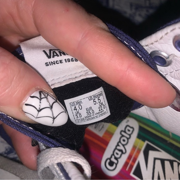 Vans Off The Wall X Crayola Crayons High Top Shoes Women’s 5.5 Men’s 4 - Picture 9 of 9